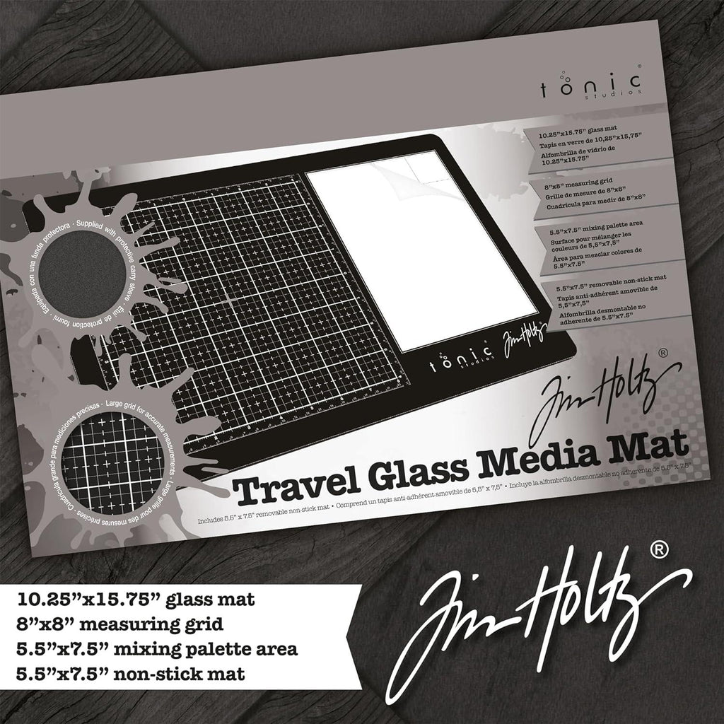 Tim Holtz Tonic Travel Glass Media Mat 2633e