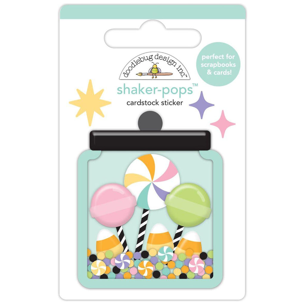 Doodlebug Sweet Treats Shaker-Pops 3D Stickers 8235