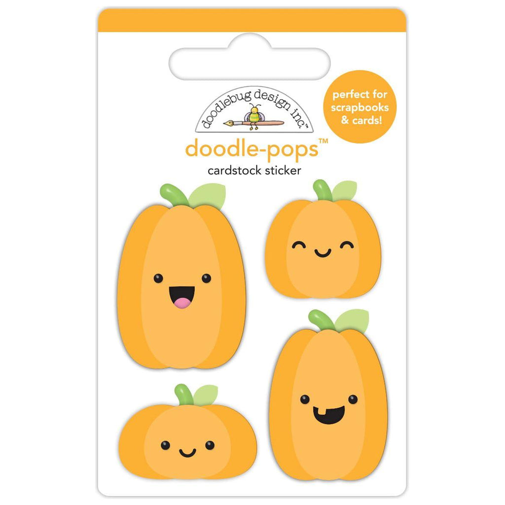 Doodlebug Pumpkin Pals Doodle-Pops 3D Stickers 8238