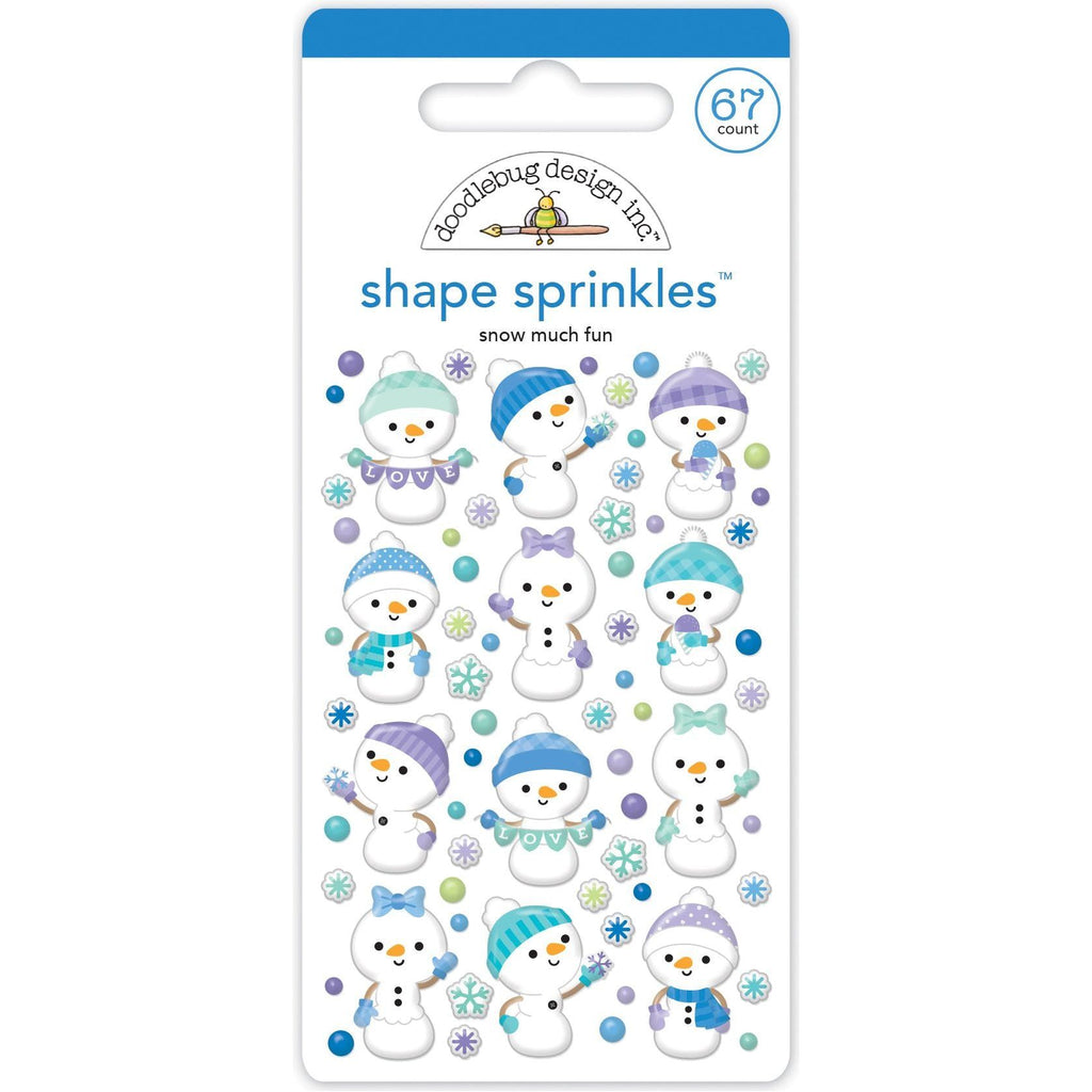 Doodlebug Snow Much Fun Shape Sprinkles Stickers 8348