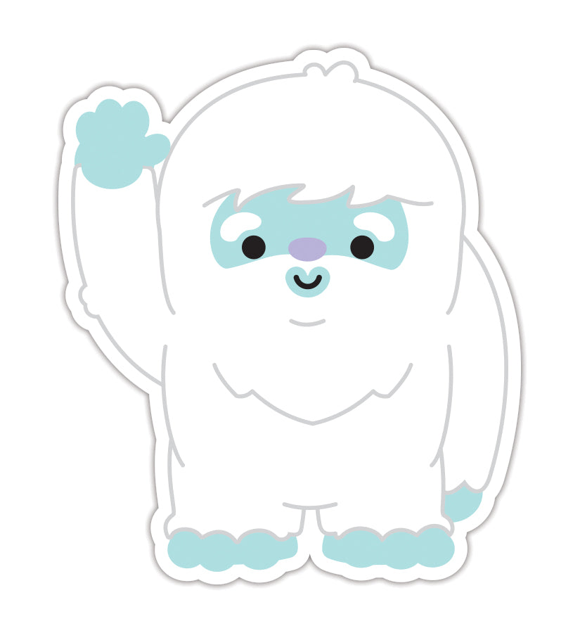 Yeti sticker gift tags for kids, cute Christmas gift tags, cute to from
