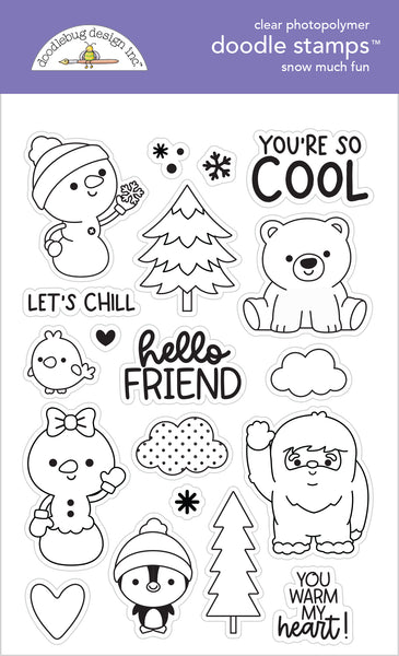 DOODLEBUG snow much fun icons stickers - Creative Escape