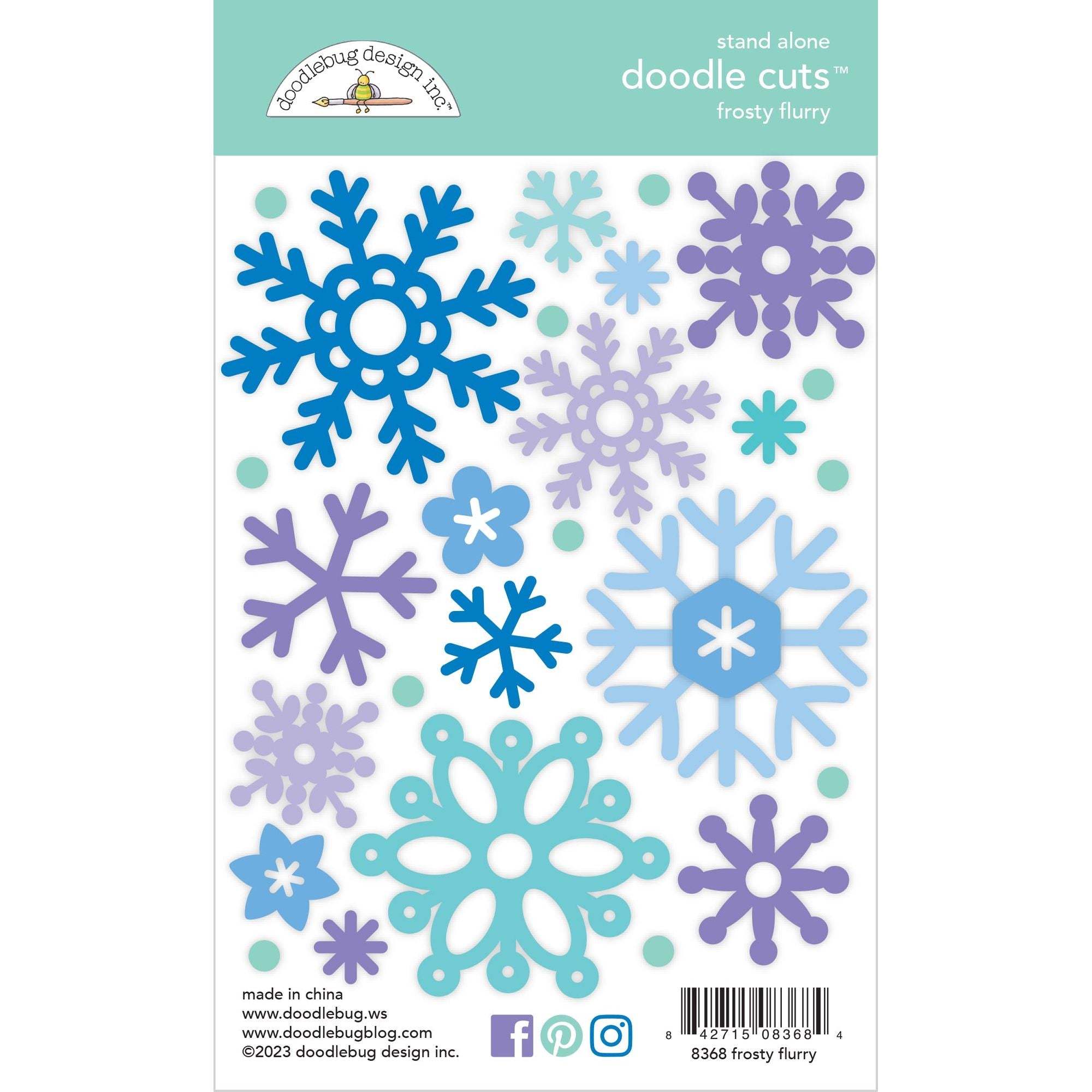 Doodlebug - Snow Much Fun - Puffy Icons Stickers / 8359