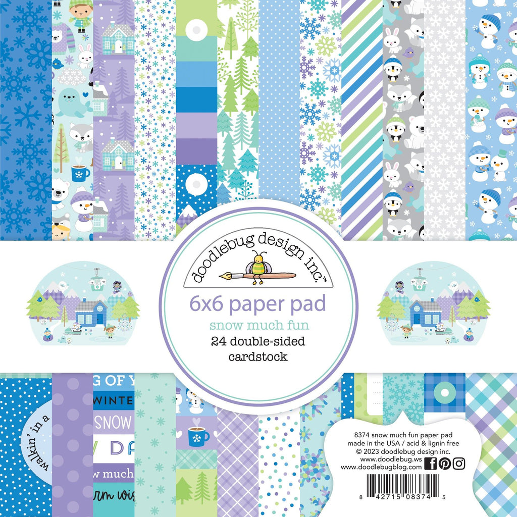 Doodlebug Snow Much Fun 6x6 Inch Paper Pad 8374