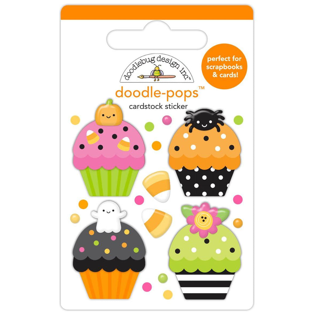 Doodlebug Cute Cakes Doodle-Pops 3D Stickers 8566