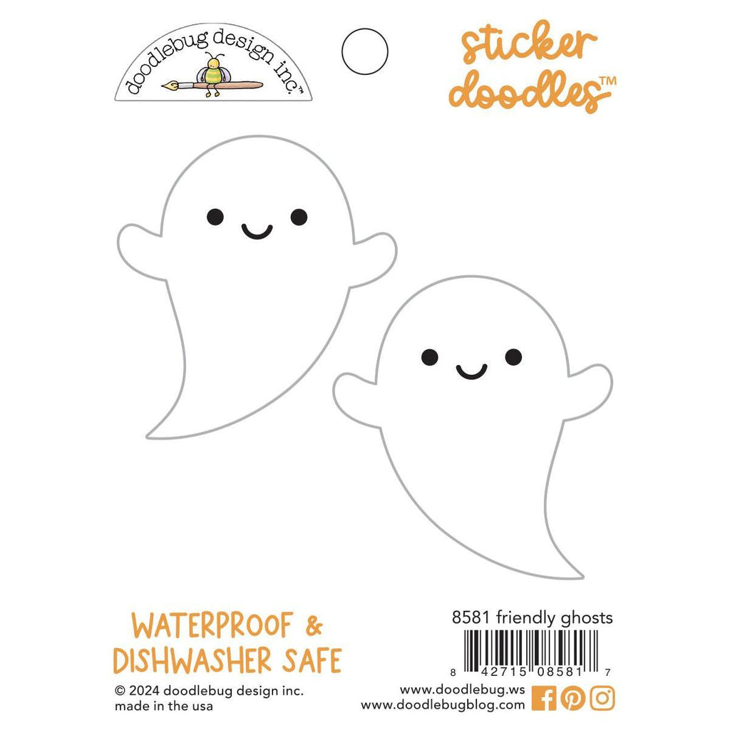 Doodlebug Friendly Ghosts Sticker Doodles 8581