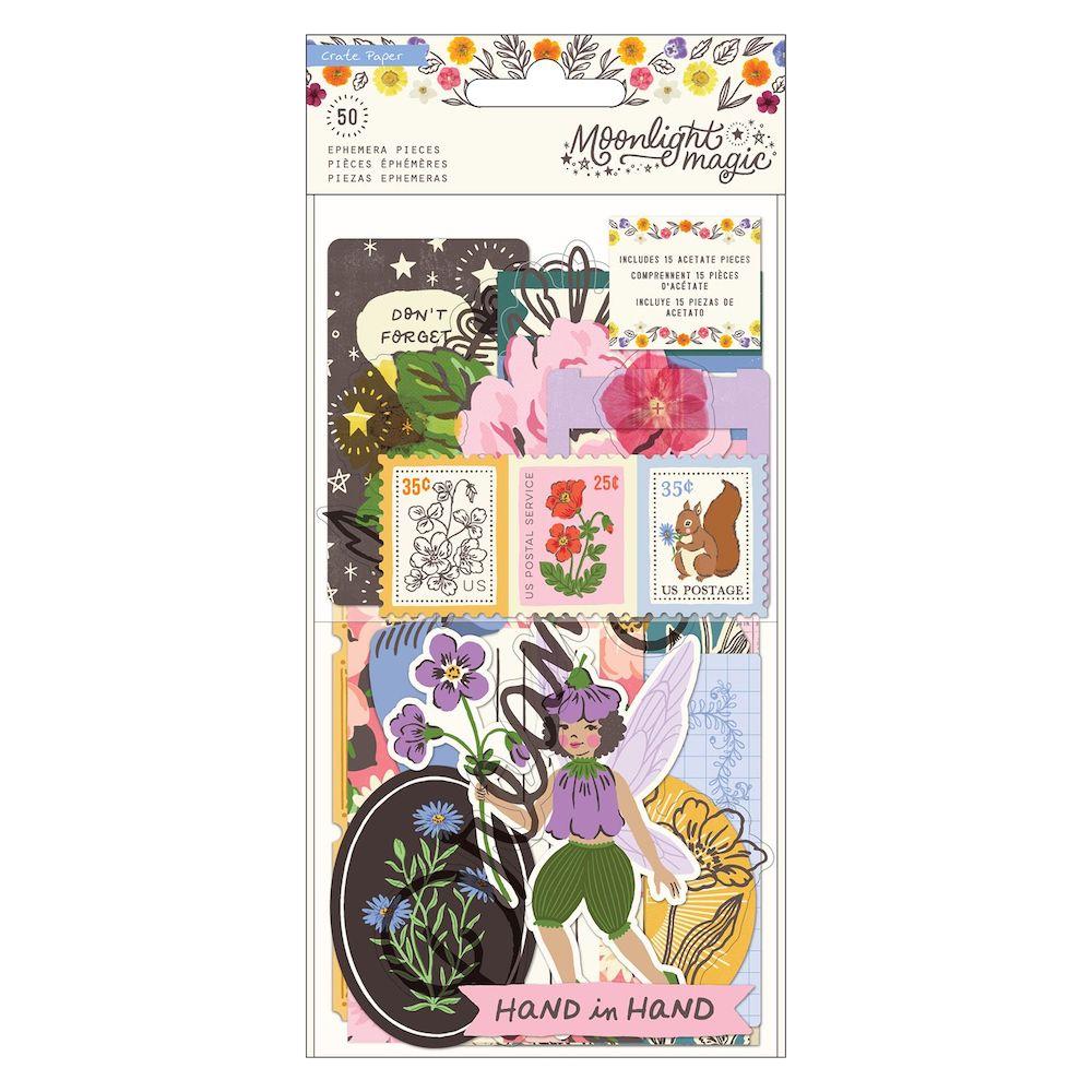 American Crafts Crate Paper Moonlight Magic Journal Ephemera 34022044