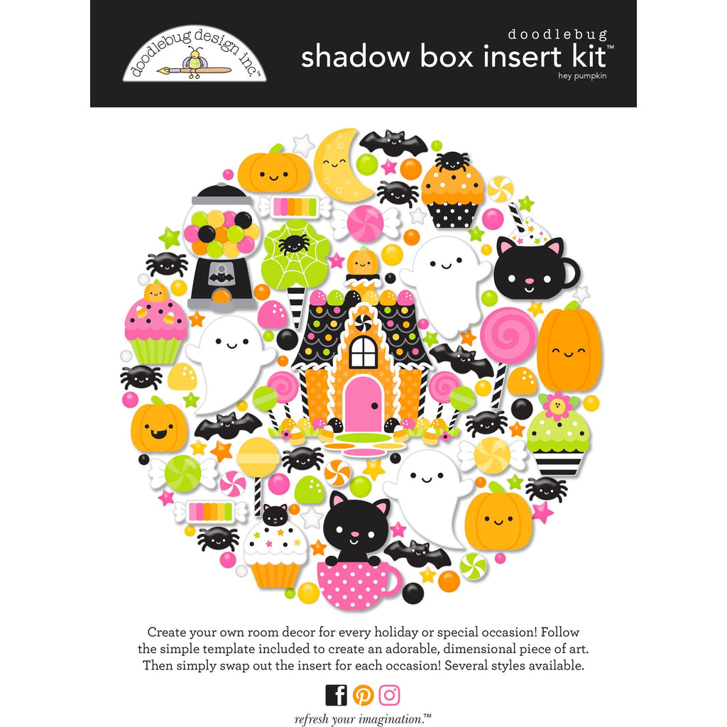 Doodlebug Hey Pumpkin Shadow Box Kit 8610