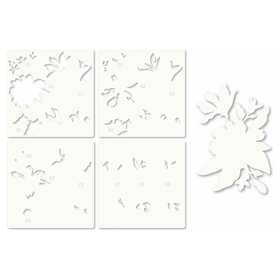 88620 Gracious Floral Stencil Set – CraftFancy