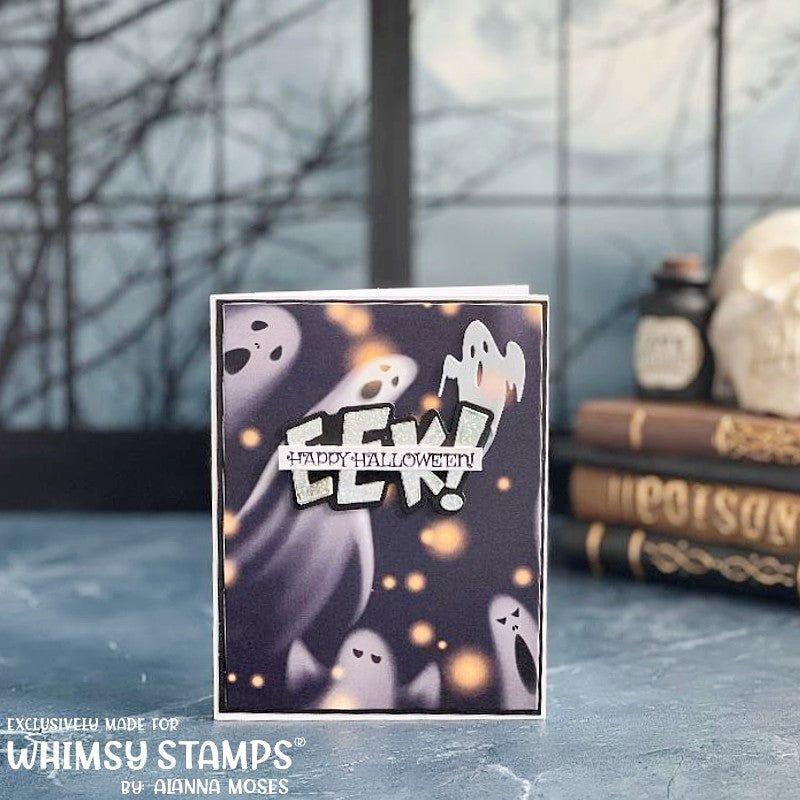 Whimsy Stamps Bookeh 6x6 inch Paper Pack wsdp45 ghosts