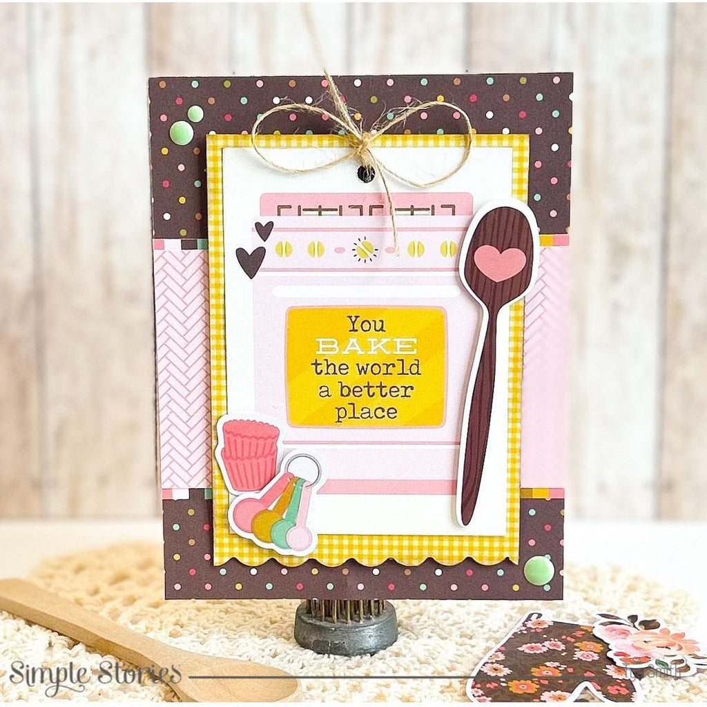 Simple Stories What's Cookin' 12 x 12 Collection Kit 21100 Baking Encouragement Card