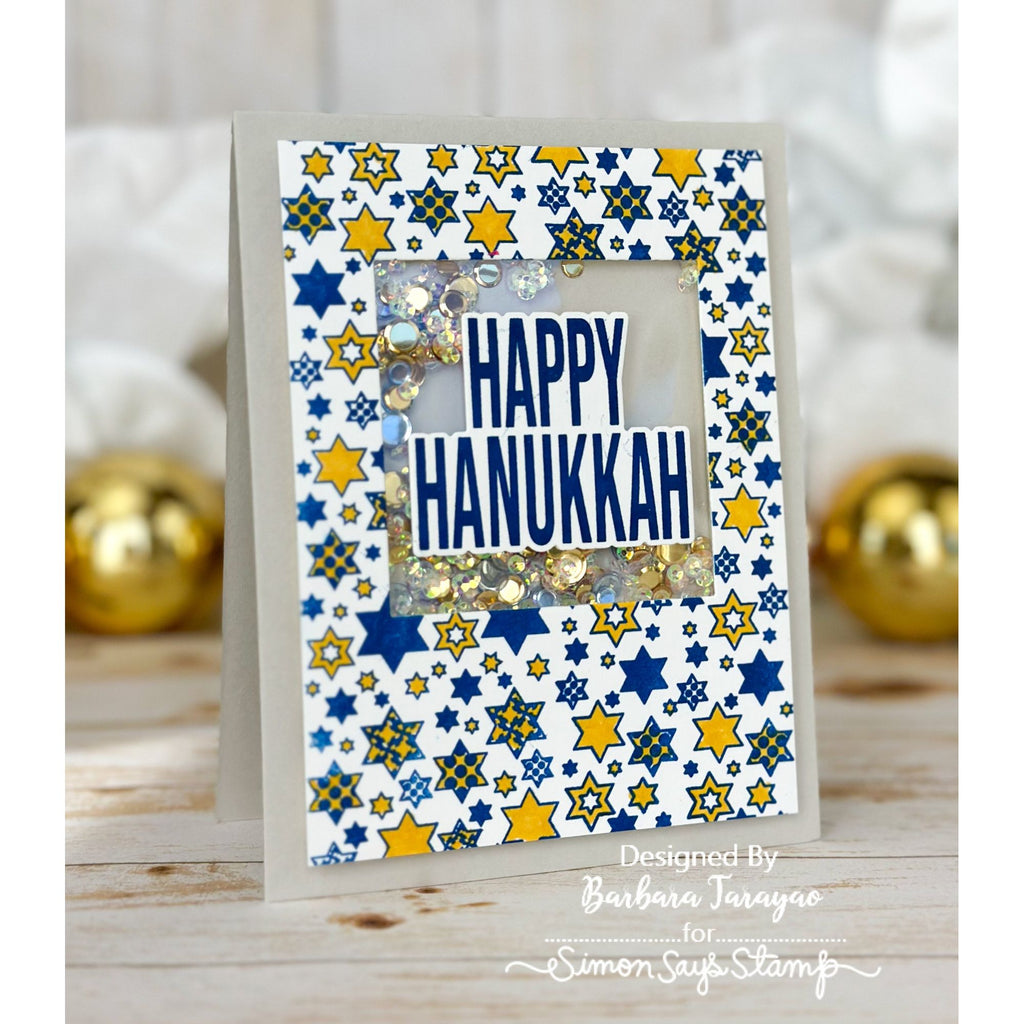 Simon Says Clear Stamps 8 Nights sss302799c All The Joy Hanukkah Card