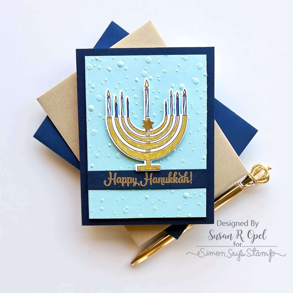 Simon Says Clear Stamps 8 Nights sss302799c All The Joy Hanukkah Card