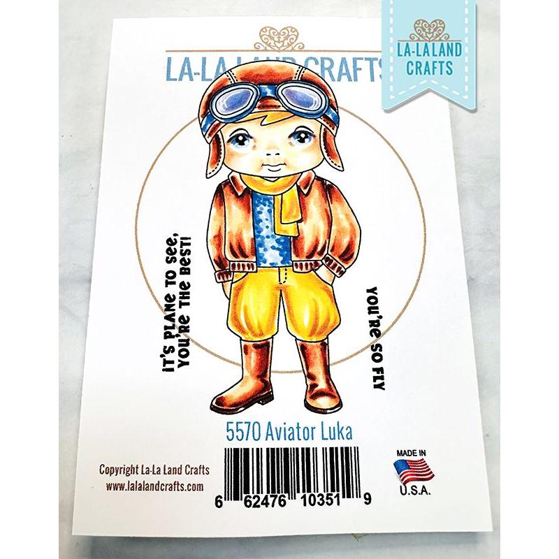 La-La Land Crafts Cling Stamp Aviator Luka 5570