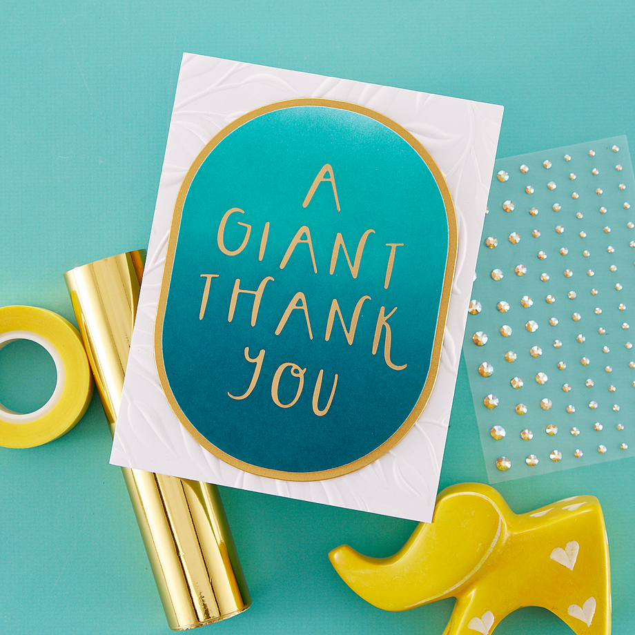 Spellbinders Glimmer Hot Foil System - Include a Thank You