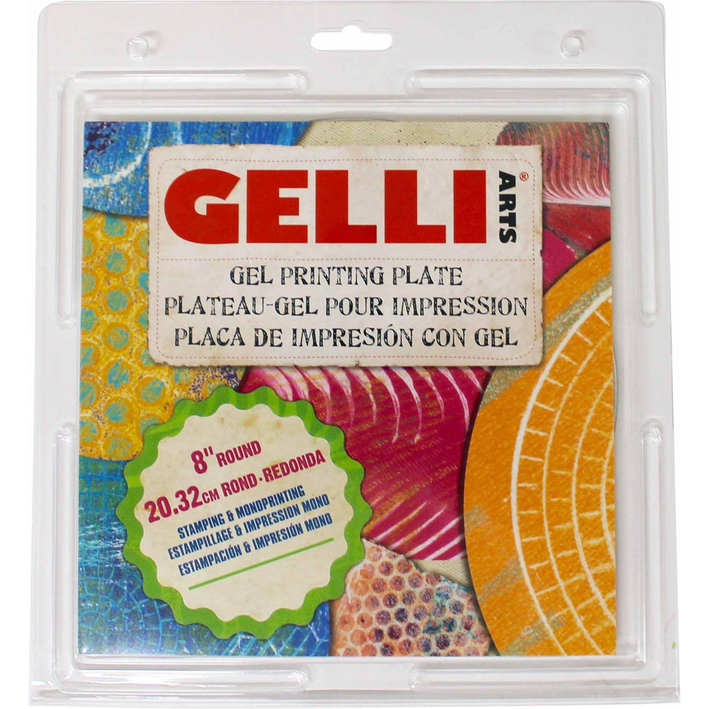 Gelli Arts 8-inch Round Reusable Gel Printing Plate