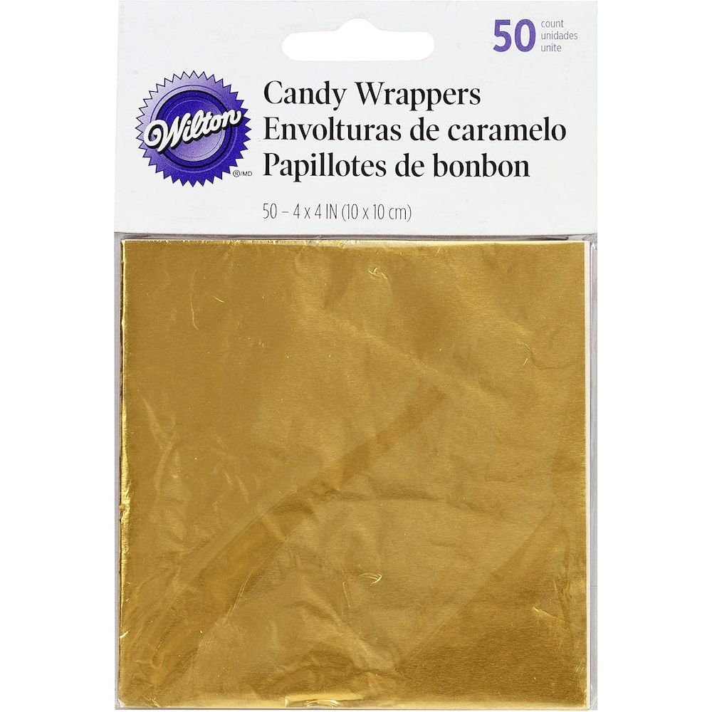 Wilton Foil Gold Candy Wrappers w1904s