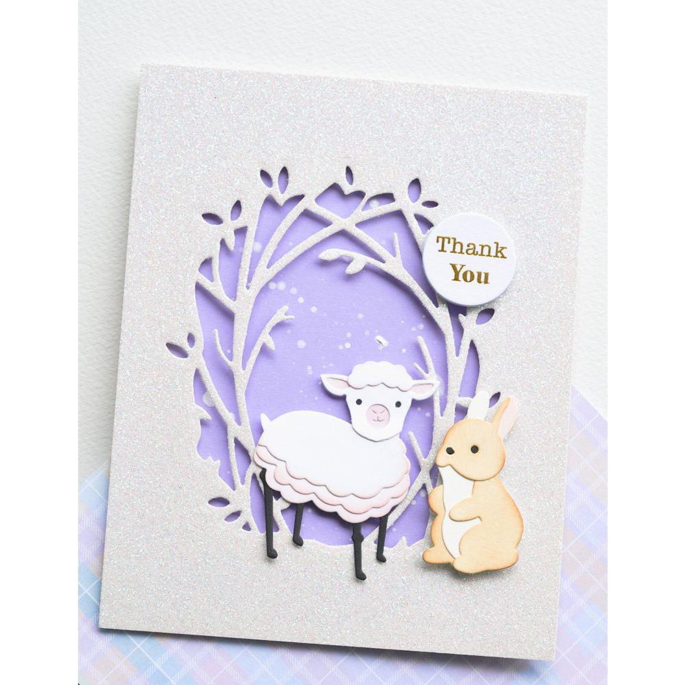 Memory Box Cute Layered Bunny Dies 94727 thank you