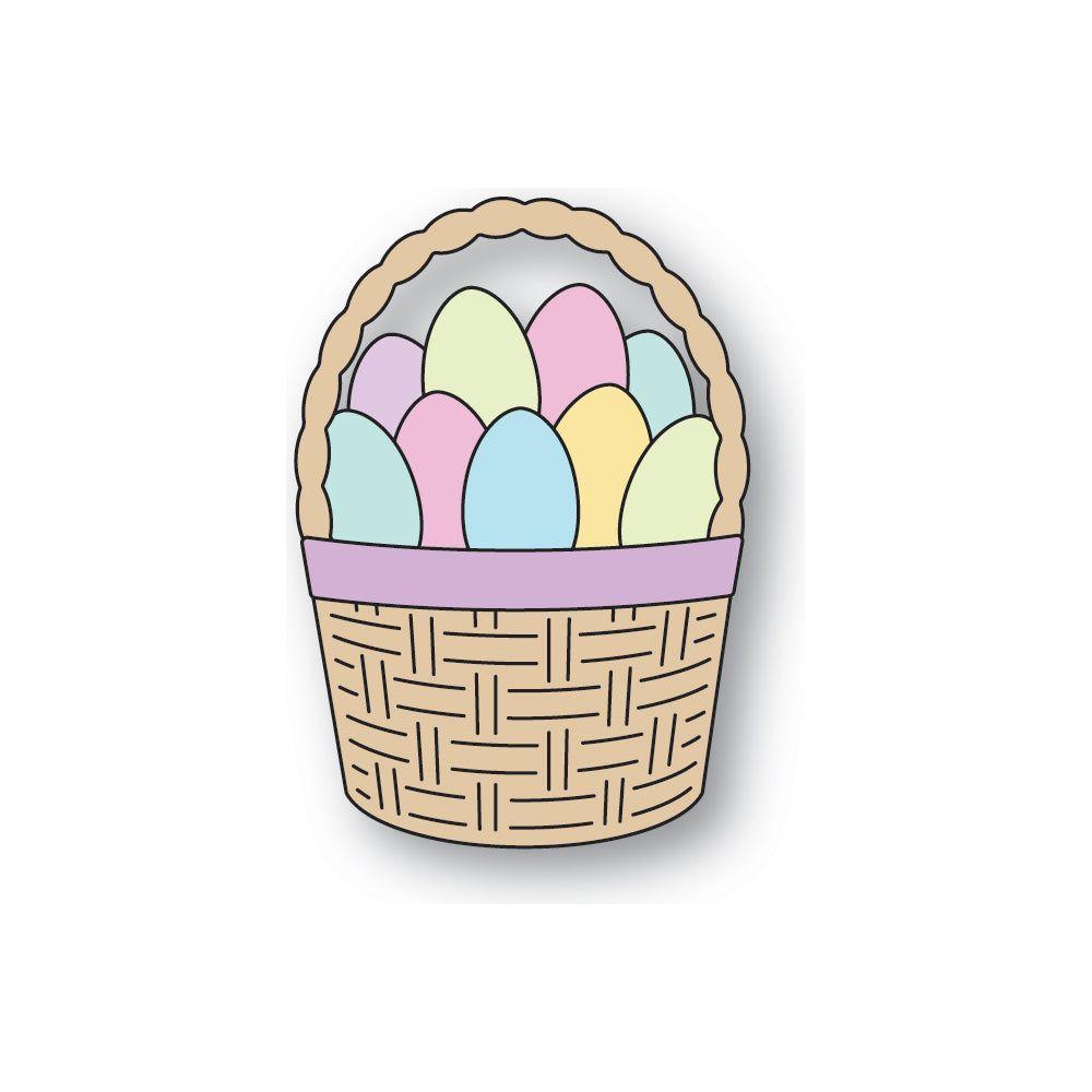 Memory Box Woven Basket of Eggs Dies 94732