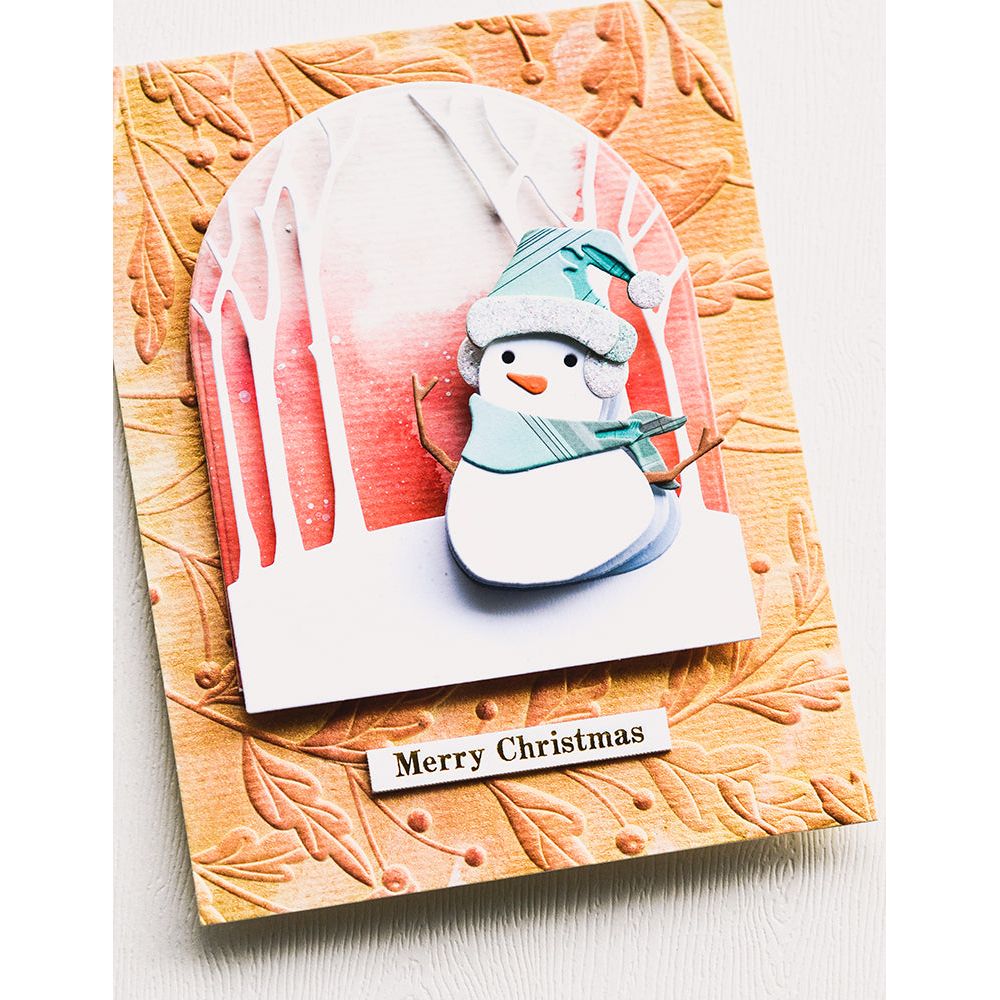 Handcrafted Winter Tree Greeting Card