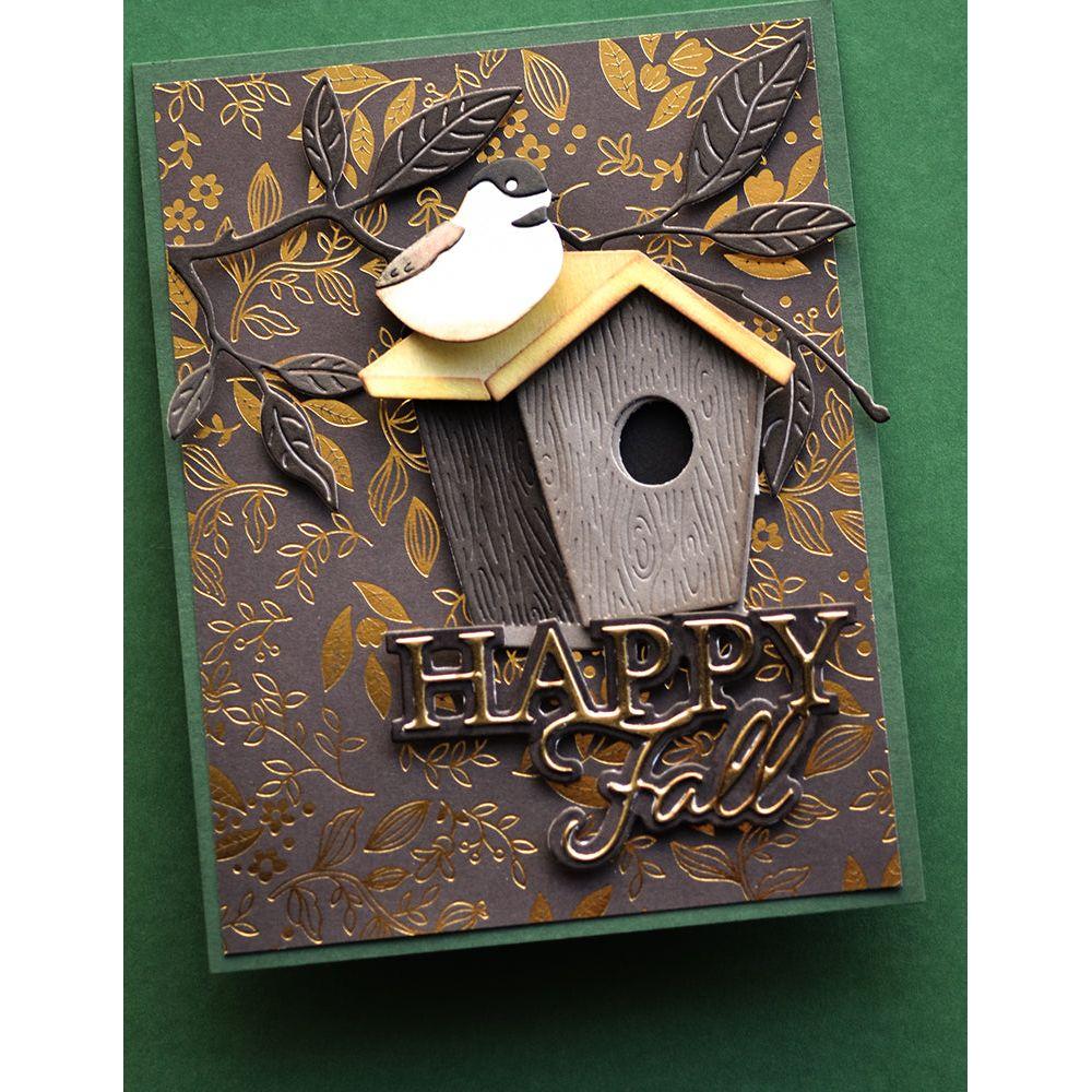 Memory Box Nestled Chickadee Duo Dies 94741 happy fall