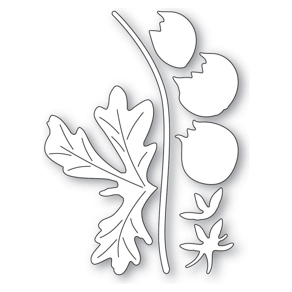 Memory Box Delicate Anemone Stem and Bud Dies 94767 line art