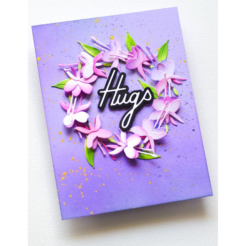 Memory Box Little Fuchsia Flower Trio and Branch Dies 94788 hugs