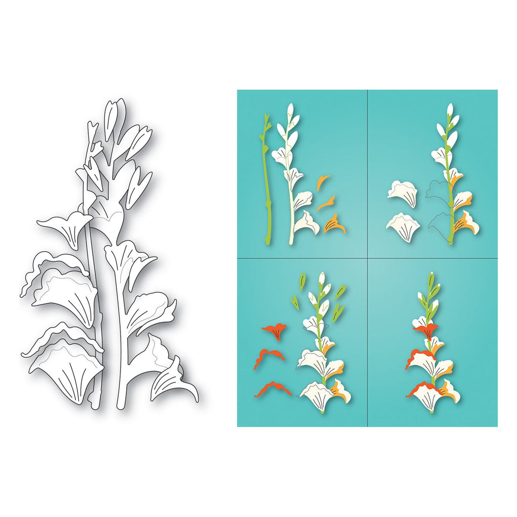 Memory Box Sensational Gladiola Stem Dies 94789 pieces