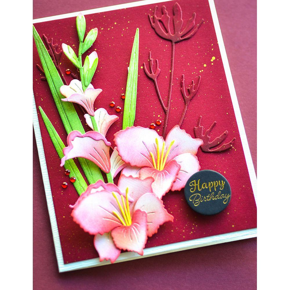 Memory Box Sensational Gladiola Stem Dies 94789 birthday