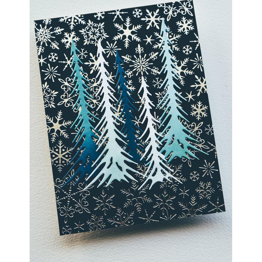 Memory Box Slender Pine Trees Dies 94796 snowflakes