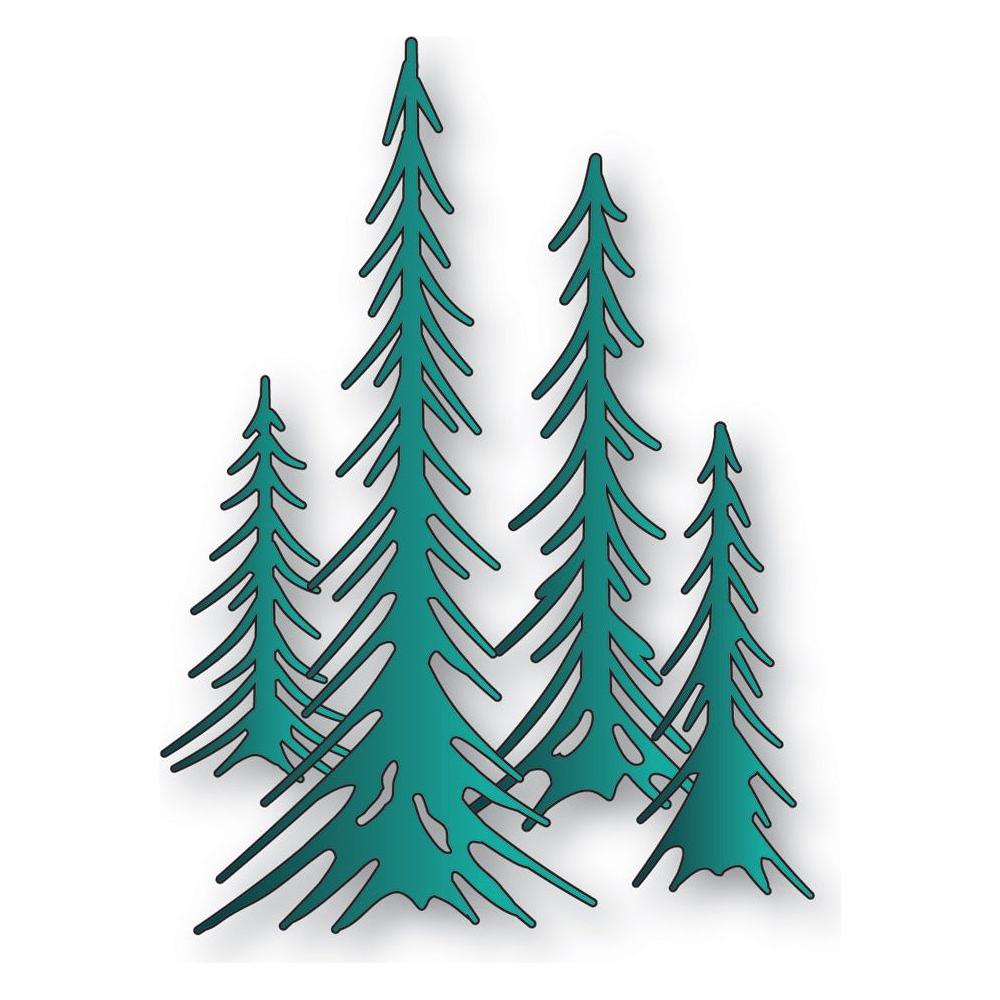 Memory Box Slender Pine Trees Dies 94796