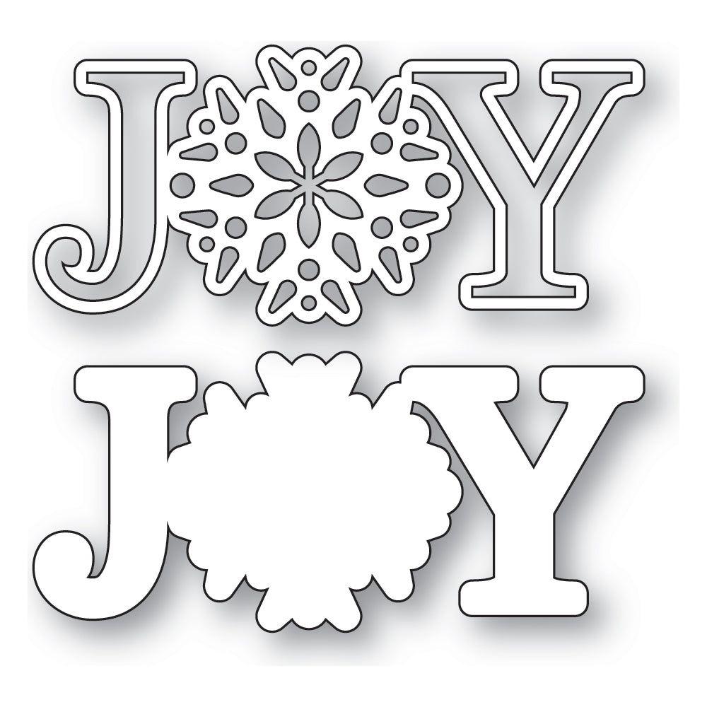 Memory Box Snowflake Joy Dies 94797 joy outline