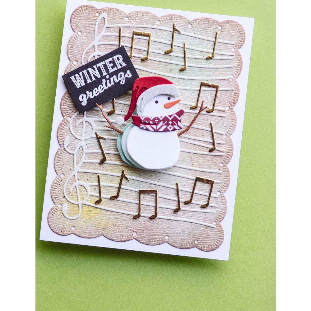 Memory Box Wavy Sheet Music Dies 94809 winter