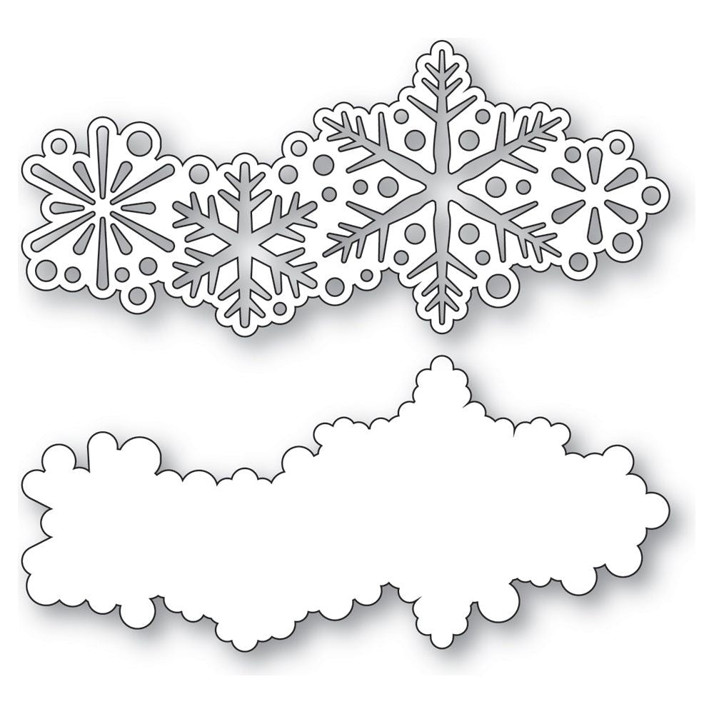 Memory Box Drifting Snowflakes Dies 94816 outline