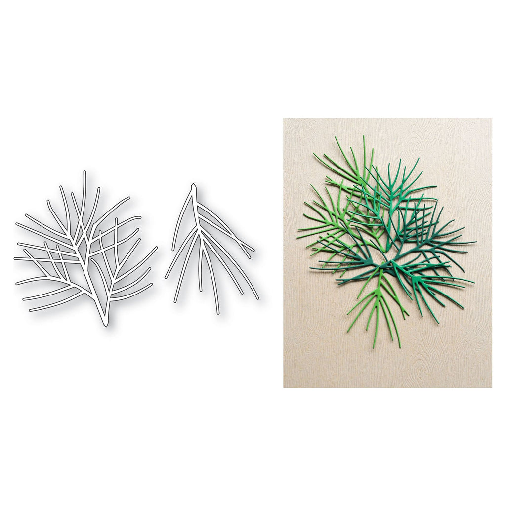 Memory Box Pine Branches Dies 94817 pieces