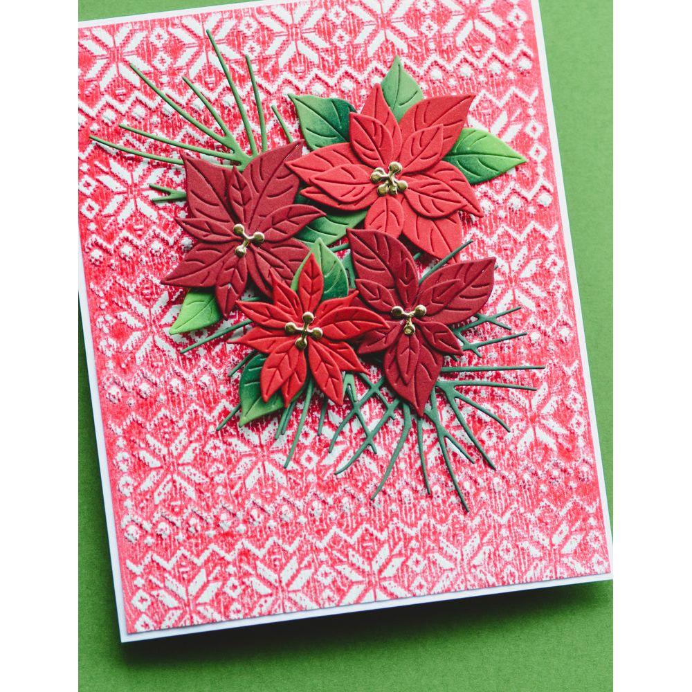 Memory Box Petite Poinsettias Dies 94822 nordic