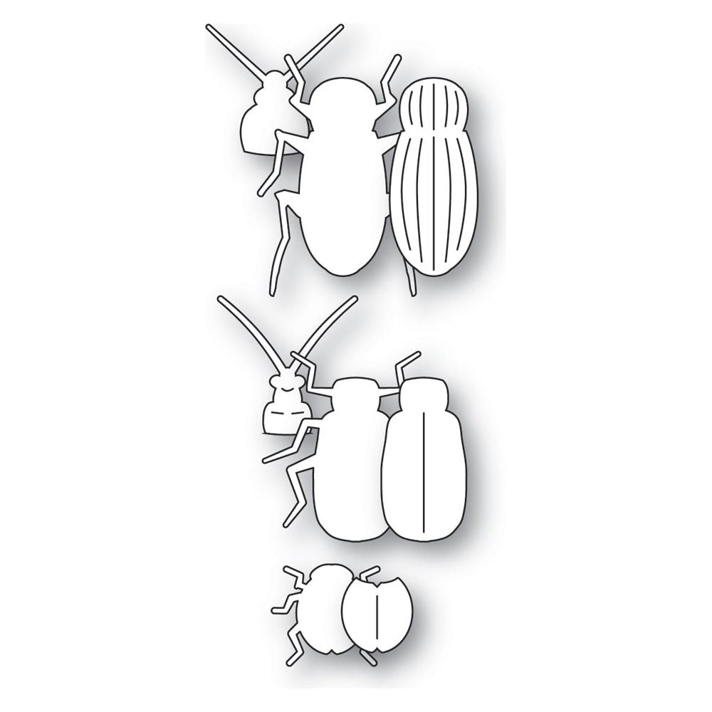 Memory Box Brilliant Beetles Dies 94833 line art