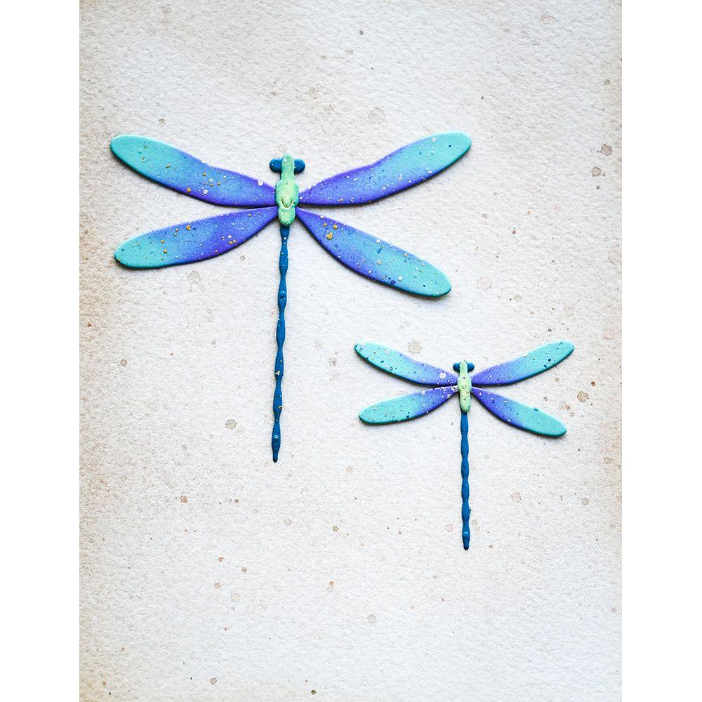 Memory Box Azure Dragonflies Dies 94834 assembled