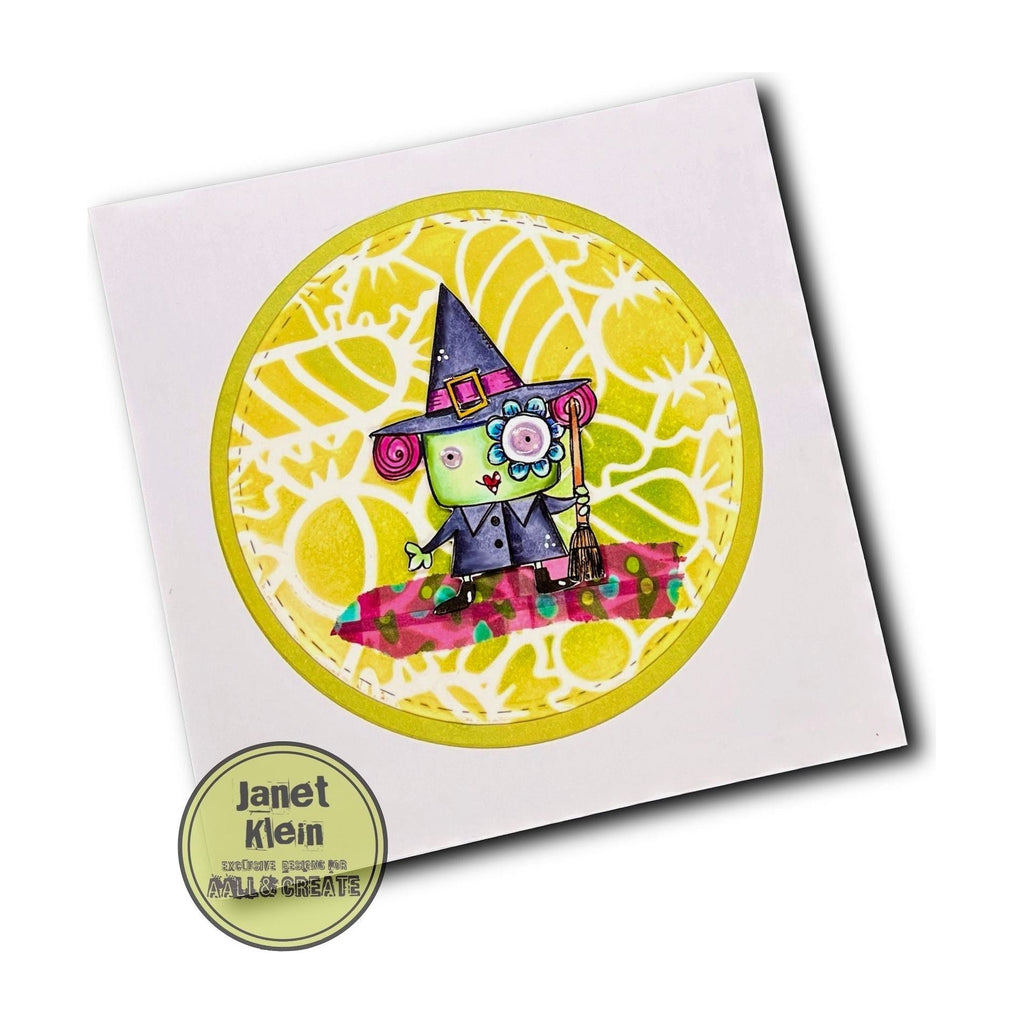 AALL & Create Be Witchingly A7 Clear Stamps aall950 halloween witch