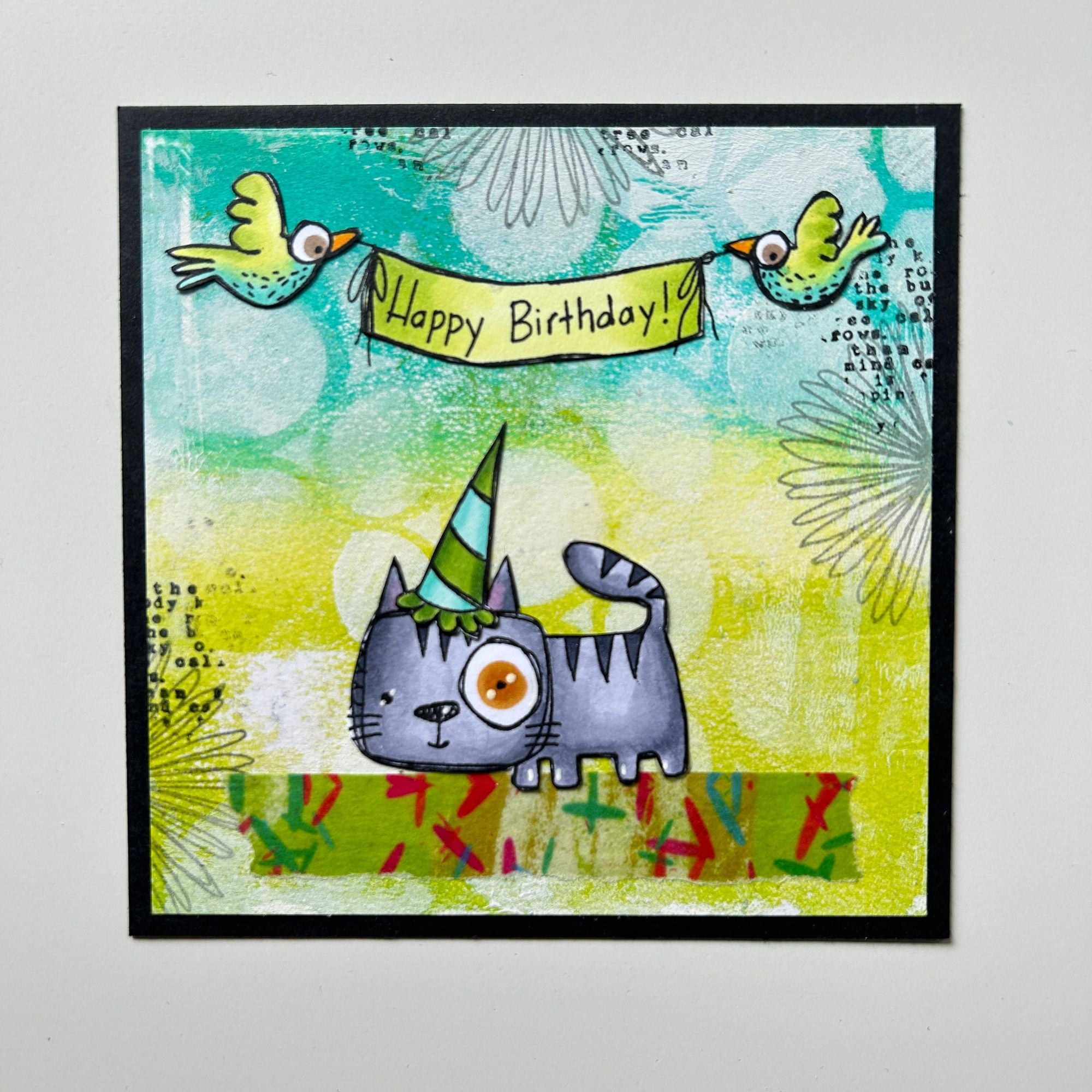 Aall and Create #966 - A7 Stamp Set - Purrfect Birthday