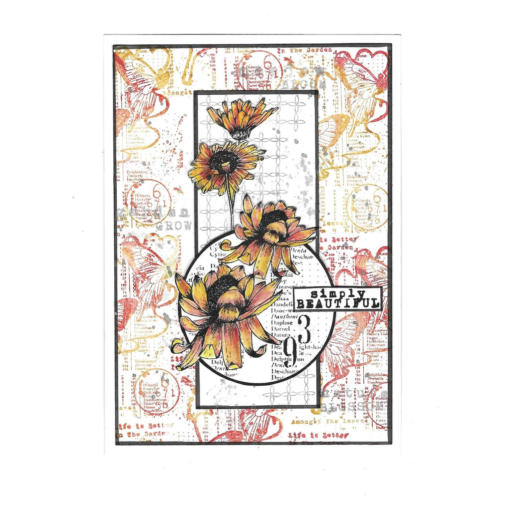 AALL & Create Hexapetalistic A5 Clear Stamps aall978 beautiful card