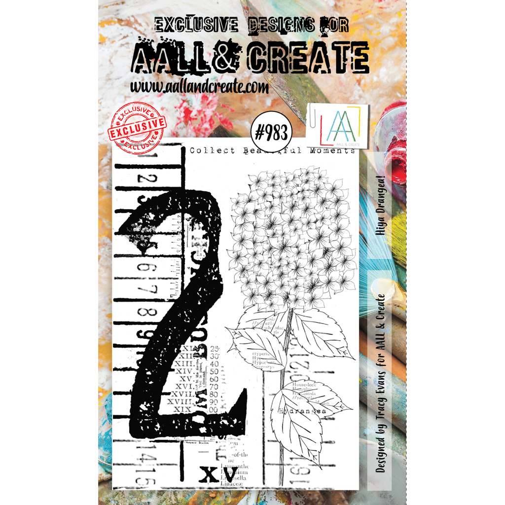 AALL & Create Hiya Drangea! A6 Clear Stamp aall983