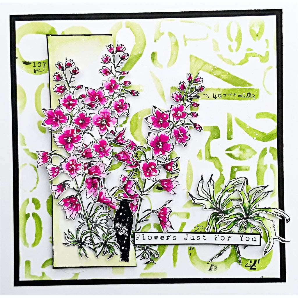 AALL & Create Vertical Stems A6 Clear Stamps aall993 flowers for you