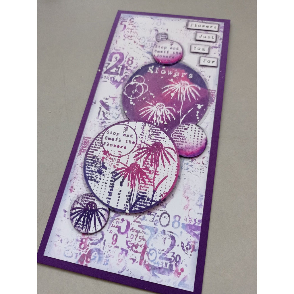 AALL & Create Number Graffiti A7 Clear Stamp aall994 flowers