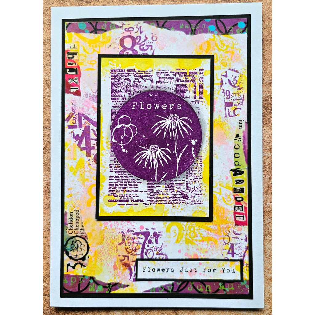 AALL & Create Seeds Of The World A7 Clear Stamp aall996 flowers for you