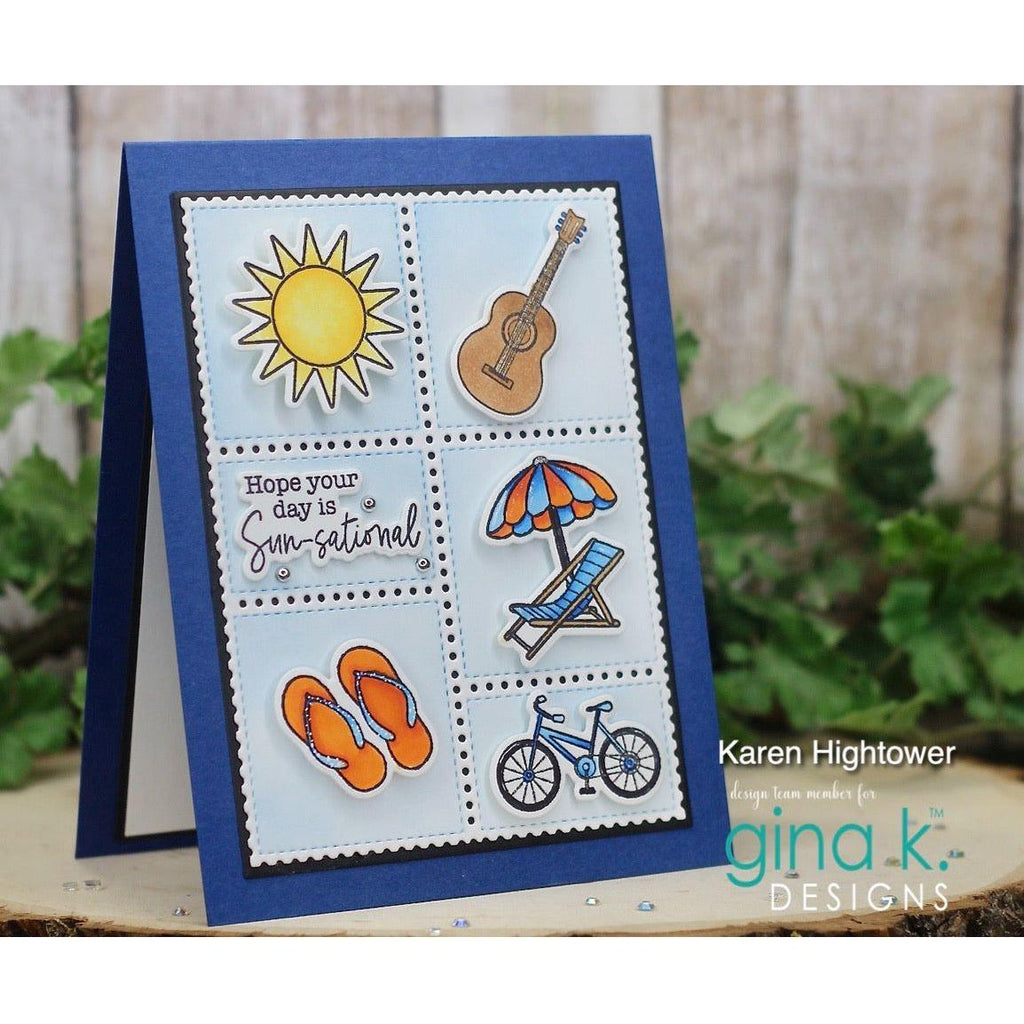 Gina K Designs The Good Life Stamps and Dies Bundle gkdie0434 Sun-Sational