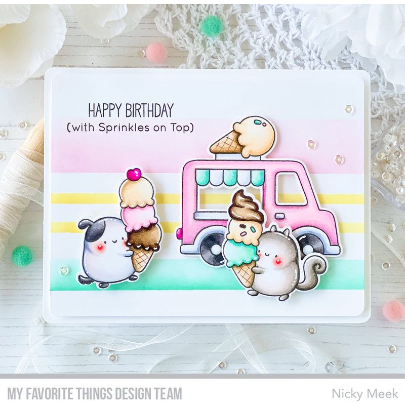 My Favorite Things Sound of Summer Clear Stamps jb056 HBD with Sprinkles on Top | color-code:alt2