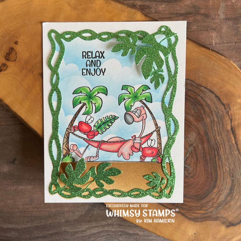 Whimsy Stamps Beach Babes Clear Stamps DP1114 Hammock