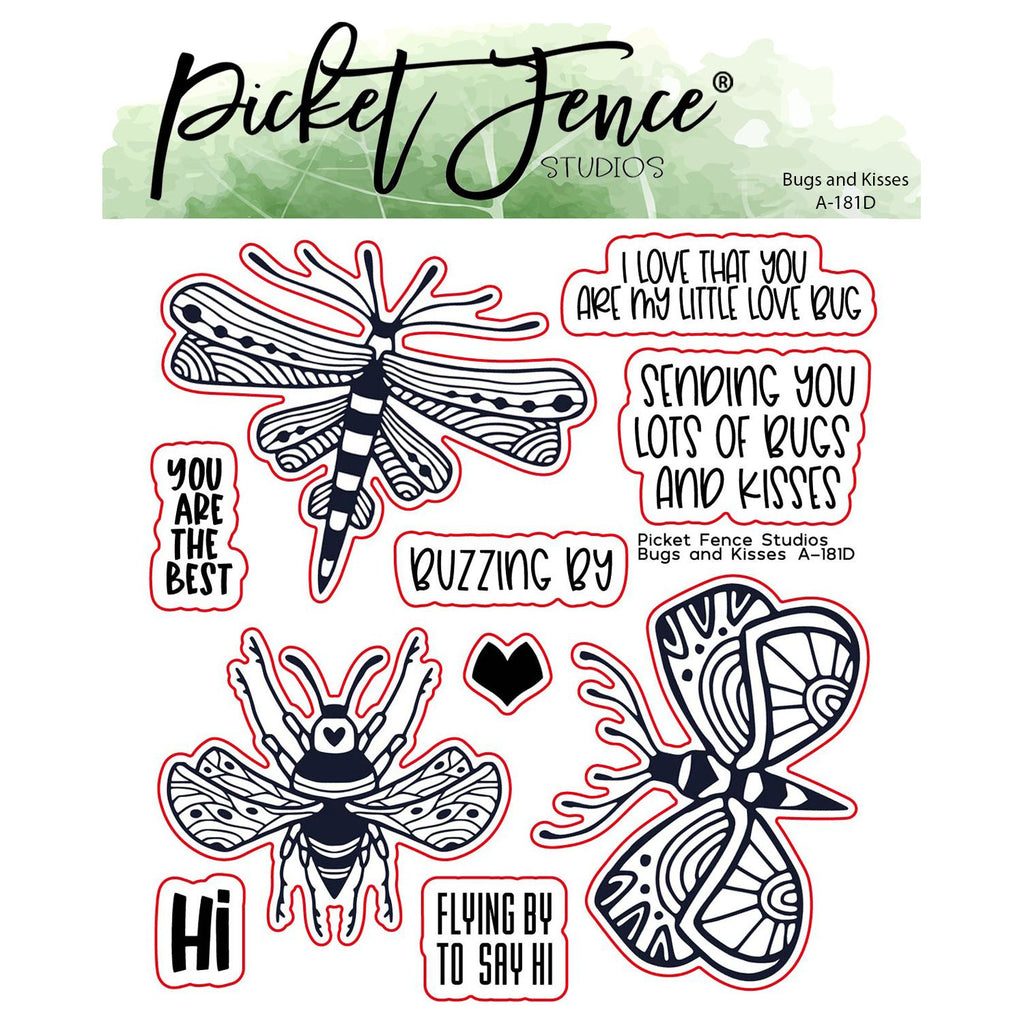 Picket Fence Studios Bugs and Kisses Dies a-181d