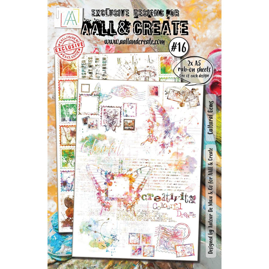 AALL & Create Cultural Gems A5 Rub Ons ro016